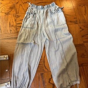 Mustard Seed Light Blue Drawstring Pants